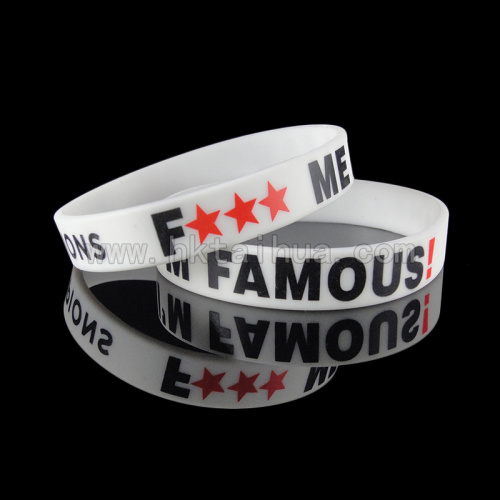 printed silicone bracelet